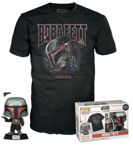 Funko POP &amp; Tee: Star Wars - Bobba Fett (velikost trička L)