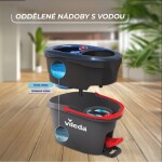 VILEDA H2prO systém rotačního třásňového mopu - čistá voda při každém oplachu