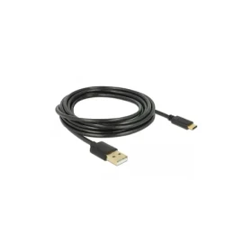 Delock USB-A (M) - USB-C (M) 3m černá / Kabel / USB 2.0 / 480 Mbit/s / max. 3 A (85209)