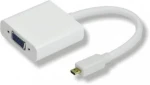 MicroConnect Adaptér microHDMI (M) - VGA (F) 0.25m bílá / Plug Play (HDMIDVGA)