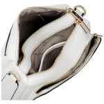Trendy dámská koženková crossbody kabelka Chiara, bílá