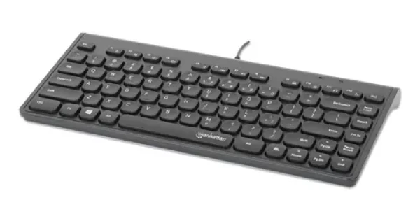 Manhattan Slim USB klávesnice černá / Klávesnice / membránová / 82 kláves / 1,5 m (180702)