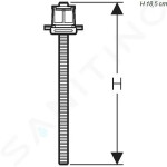 GEBERIT - Setaplano Sada prodloužení nohou pro instalační rám pro sprchovou vaničku Setaplano 154.036.00.1