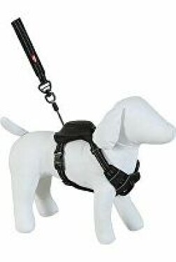 Postroj pes s vodítkem EASY RIDE černá M Zolux