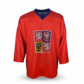 Nový dres české hokejové reprezentace 2025/2026 CCM Fandres replica - červený Velikost: golmanský XXXL