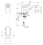 IDEAL STANDARD - Conca Tap Umyvadlová baterie, Magnetic Grey BC754A5