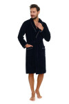 Pánský župan 6063 dark blue plus tmavě modrá XXL