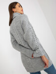 Dámský svetr LC SW 8015 Šedá - RUE PARIS šedá one size