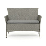 Zahradní sestava 100x60x69cm, polyratan, šedá, AZS-A1442 GREY