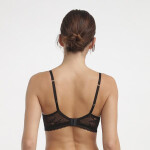 Dámská krajková podprsenka s kosticí DIM ROMANCE UNDERWIRE FULL CUP BRA - DIM - černá 80 B