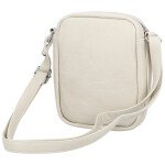 Trendy dámská koženková crossbody Denny, krémová