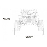 Mamido Elektrické autíčko terénní Honda 4x4 24V růžové