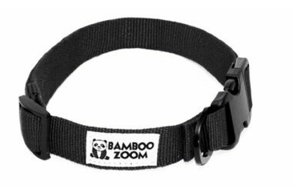 Bamboo Zoom Obojek pro psy černá - velikost S (BAM-170009)