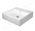 DURAVIT - Vero Air Umyvadlo 500x470 mm, s přepadem, bez otvoru pro baterii, bílá 2350500028