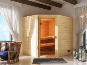 Domácí finská sauna (6170) Karibu Elea, rozměry š. 195 × h. 169 × v. 187 cm
