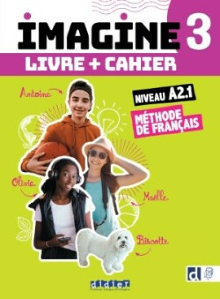 Imagine 3 A2.1 Livre + Cahier + didierfle.app (3 unités)