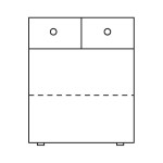 KLASA-NÁBYTEK.cz Komoda 4P - borovice KLA-CLA-K-4P