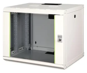 Digitus Unique 16U černá / Nástěnný rozvaděč / 600 x 780 x 450 mm / nosnost 100 kg / skleněné dveře / IP20 (DN-19 16-U-SW)