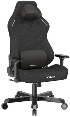 DXRacer TANK Herní židle černá / látka / výška postavy: 165-200 cm / nosnost: 180 kg / kolečka (1055119)