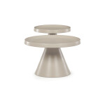 Konferenční stolek 69x69x44cm, kov, kašmír, CT-F4112 CSM