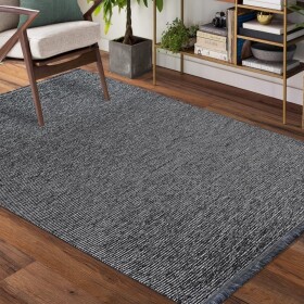 DumDekorace Moderní jednoduchý koberec v šedé barvě Šířka: 80 cm | Délka: 300 cm