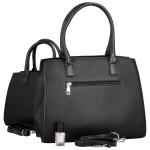 Elegantní sada: Kabelka přes rameno, kabelka do ruky a peněženka Nisa, černá