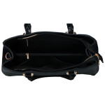 Trendy dámská koženková kabelka do ruky Sonia, černá