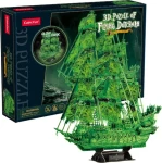 CubicFun Puzzle 3D Plachetnice Bludný Holanďan (svítící ve tmě)