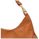 Luxusní dámská kožená crossbody kabelka Deriva, camel