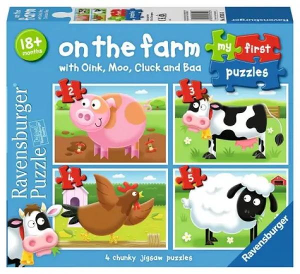 Ravensburger Moje první puzzle Na farmě 2/3/4/5 dílků