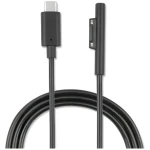 4smarts Connect Cable USB-C 5A Microsoft Surface černá / Napájecí kabel / 1 m / 100 W PD / Nylonový opletený (468683)