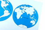 Moyo Montessori Moyo Montessori Kontrolní mapa - světa - s popisky