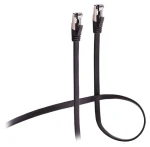 Shiverpeaks černá / Síťový kabel / Cat8.1 / U/FTP / 1 m / plochý (FL31-43025)