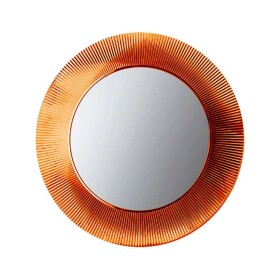 Laufen - Kartell Zrcadlo v rámu, průměr 78 cm, oranžová H3863310820001