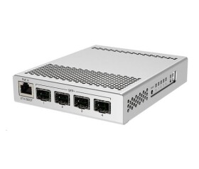 MikroTik Cloud Router Switch CRS305-1G-4S+IN, Dual Boot (SwitchOS, RouterOS), 800MHz, 512MB RAM, 4xSFP+, vč.L5 EDF_1017151