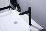 CERANO - Umyvadlová stojánková baterie Loreta Grip - vysoká - černá matná CER-423592
