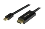 StarTech pasivní adaptér Mini DisplayPort M na HDMI M černá 3m / 4k a 2K / audio 7.1 (MDP2HDMM3MB)