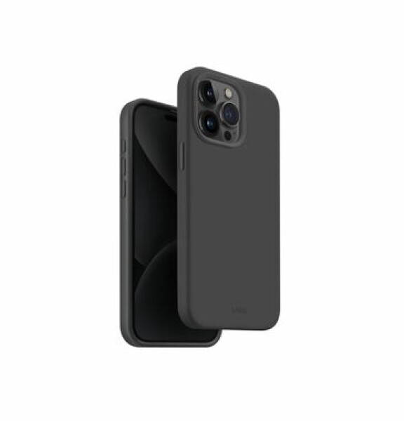 Pouzdro UNIQ case Lino Hue iPhone 15 Pro Max Magclick Charging dark šedé