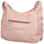 Stylová dámská koženková crossbody kabelka Gianni, světle růžová