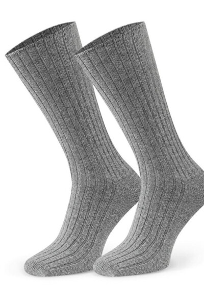 Dámské ponožky z jehněčí kůže 185 melanžově šedá 38-40