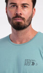 Pánské pyžamo dlouhé Matteo mentolová XL