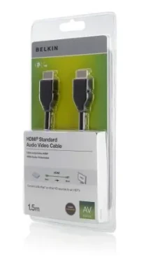 Belkin HDMI / Kabel / Audio/Video / 4K/UltraHD / 1,5 m (F3Y017BT1.5MBLK)