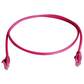 Telegärtner 100008898 RJ45 síťové kabely, propojovací kabely CAT 6 7.5 m červená samozhášecí, S průchodkou chránící proti zlomení 1 ks