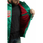 Mitchell & Ness NBA Milwaukee Bucks Pánská lehká bunda M STJKMG18013-MBUDKGN M