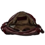 Trendy dámská koženková crossbody kabelka Coveri Darcy, vínová