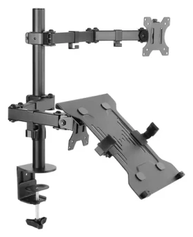 Equip černá / Stolní držák pro monitor a notebook / 13"-32" / nosnost 16 kg / VESA 100x100 (650119)