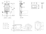 GEBERIT - Kombifix Set předstěnové instalace, klozetu Nefia a sedátka softclose, tlačítko Sigma20, bílá/bílá mat SANI15CA3151