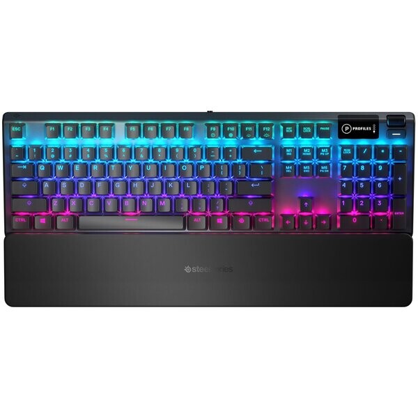 SteelSeries Apex 5 černá / mechanická klávesnice / Hybrid blue / RGB podsvícení / US layout (64532)