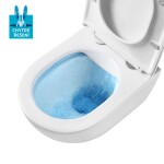 Mereo WC závěsné kapotované, RIMLESS, 490x370x360, keramické, vč. sedátka CSS123, 8ks VSD82SAKCE8