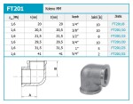 NOVASERVIS - Koleno MM 1/4" FT201/8